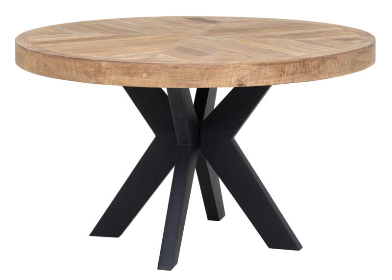 Einstein Ronde Eettafel - Gerecycled Teakhout
