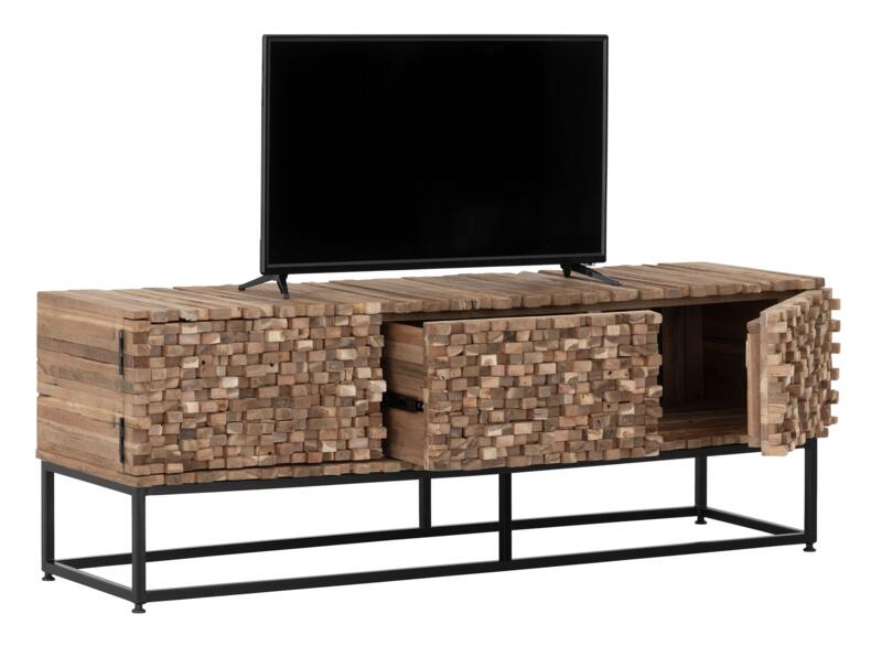 Sticks TV-meubel met 2 deuren en 1 lade - Teak