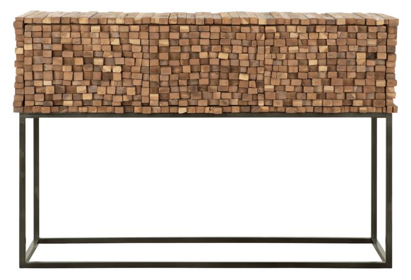 Sticks Sideboard - 3 Laden - Teak & Metaal