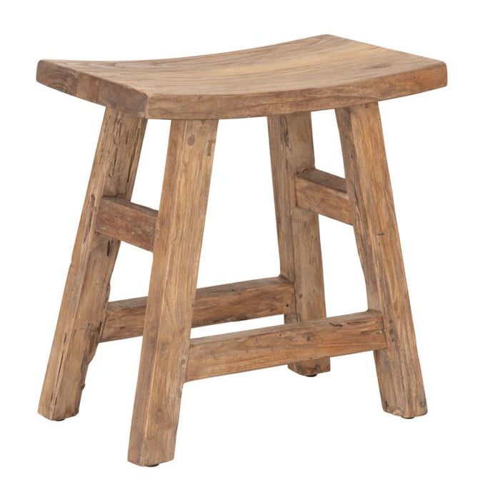 Shanghai Bankje - Gerecycled Teakhout - 50x50x28 cm