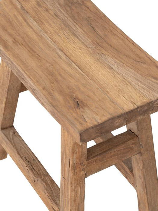 Shanghai Bankje - Gerecycled Teakhout - 50x50x28 cm