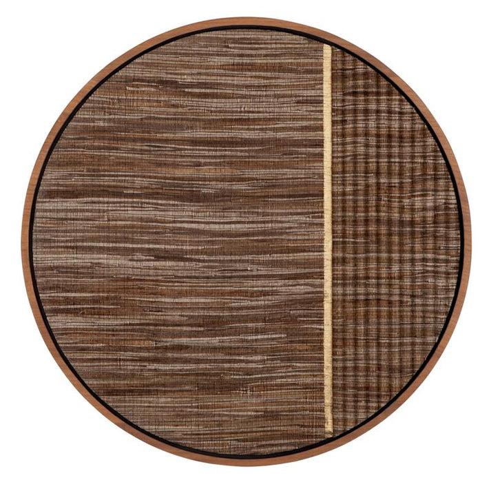 Contemporary Gold Wandpaneel - Waterhyacint - Ø71cm