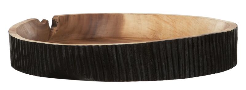 Bowl Groove - Suar houten schaal (set van 2)