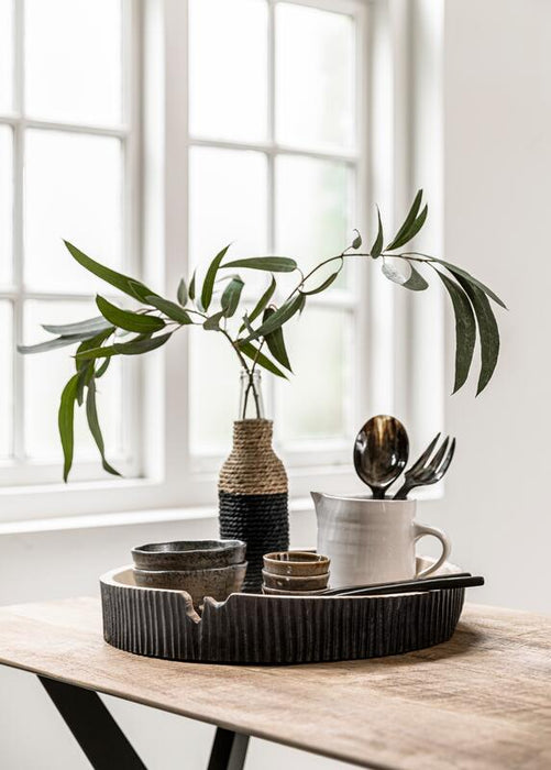 Bowl Groove - Suar houten schaal (set van 2)