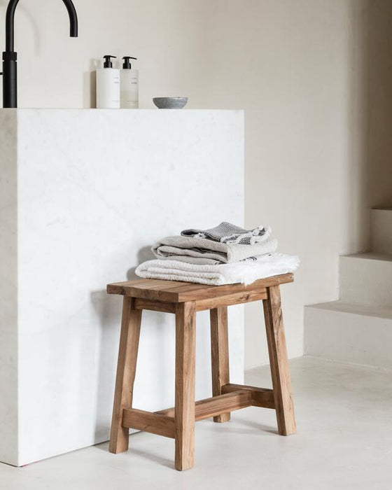 Stool Easy Rechthoekig - Teakhouten Krukje