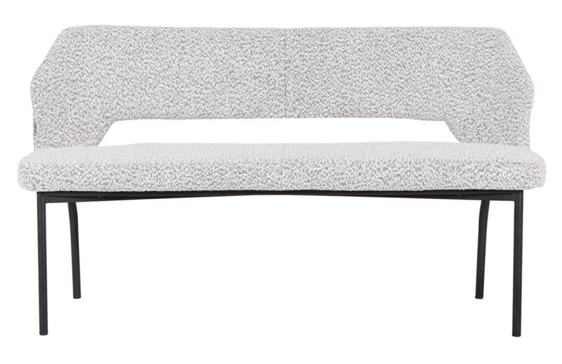 Bloom Bench 150 - Lichtgrijze Bouclé