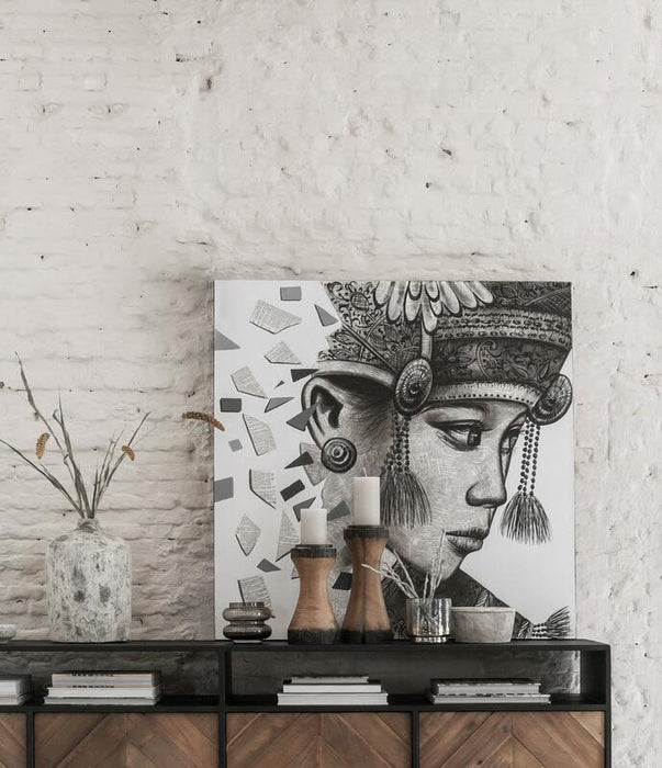 Wall Art Balinese Girl Ketut - 100x100 cm