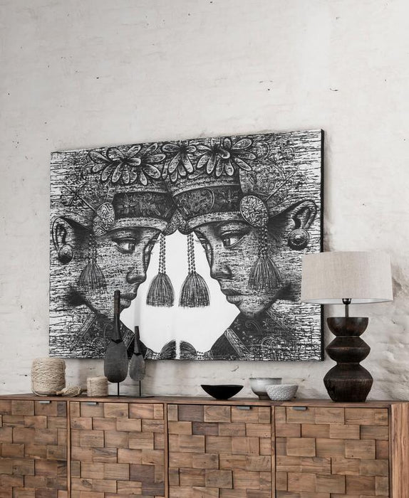 Balinese Twins Wall Art - 110x150 cm