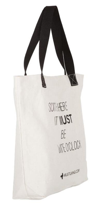 Shopper 'Wine O'Clock' - Canvas