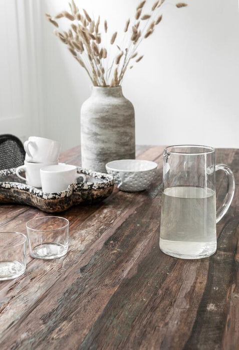 Coral Tray - Zwart Teakhout - 36 cm