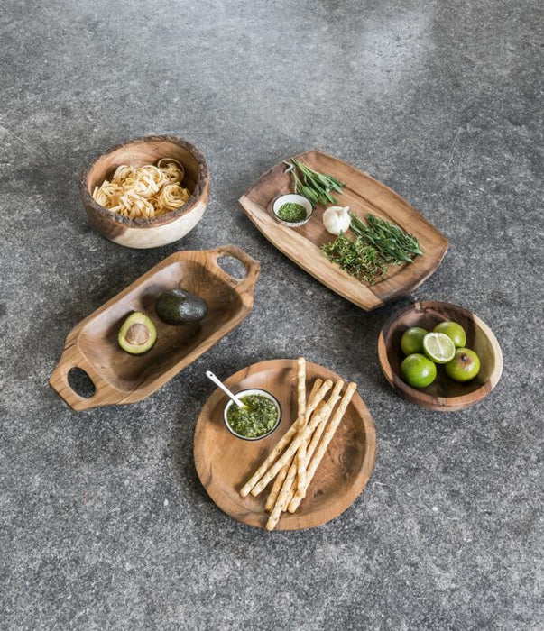 Tray Goodies - Teakhouten dienblad (set van 4)