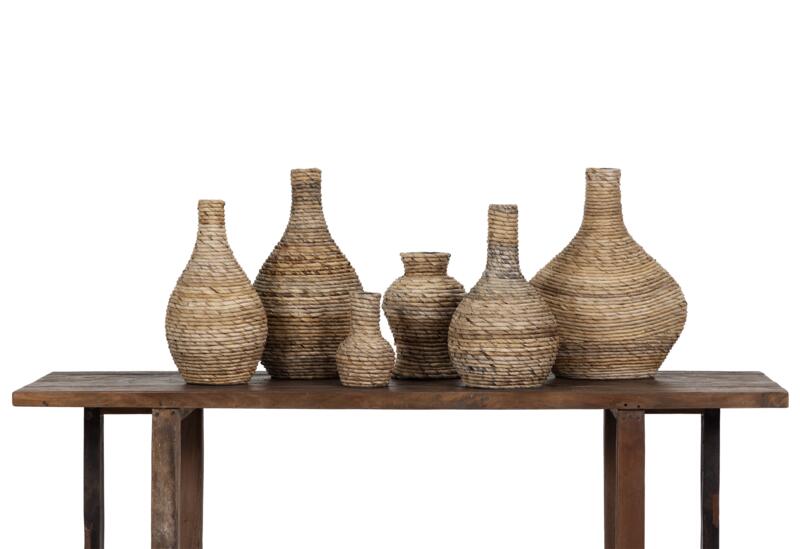 Amphora Vaas - 40 cm - Bananenbast