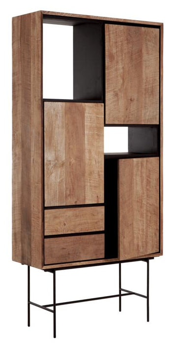 Metropole Boekenkast Hoog - 3 Deuren, 2 Lades