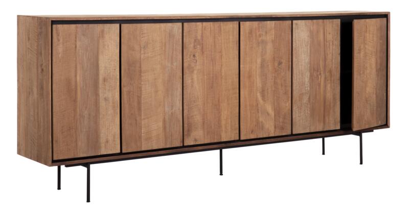 Metropole Dressoir - 6 Deuren - Gerecycled Teakhout
