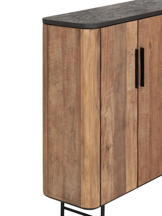 Soho Cupboard - 3 Deurs - Teak & Mortex