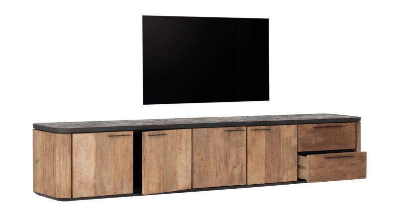 Soho TV-meubel hangend - Large - Teak & Mortex