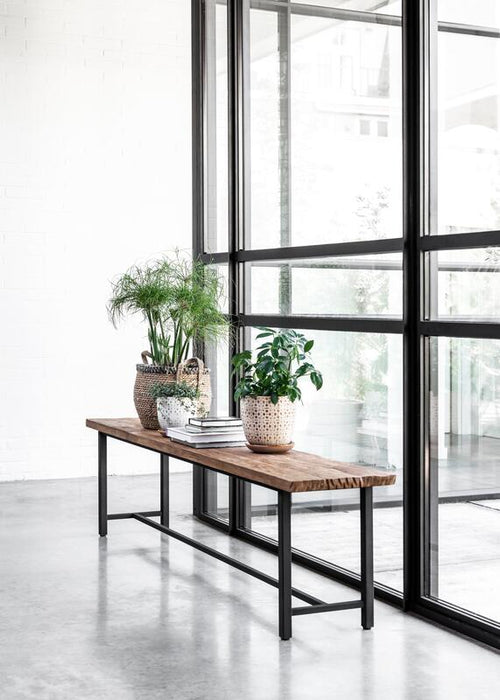 Beam Bank - Gerecycled Teakhout