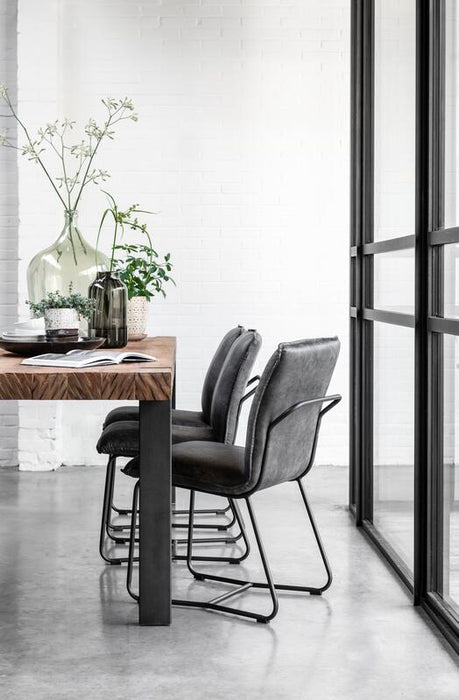 Beam Eettafel - Gerecycled Teakhout