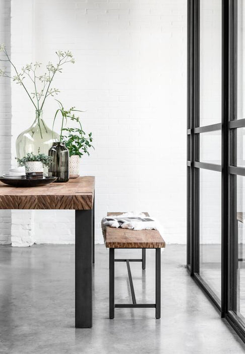 Beam Bank - Gerecycled Teakhout