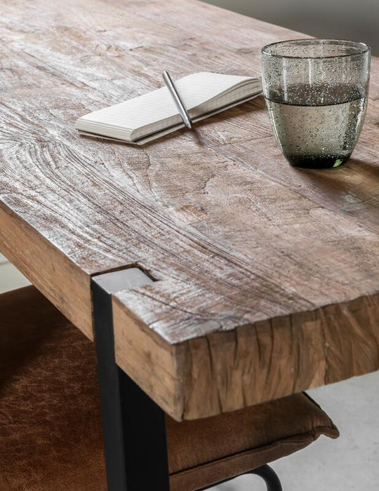 Beam Bureau - Teak Hout - 120 cm