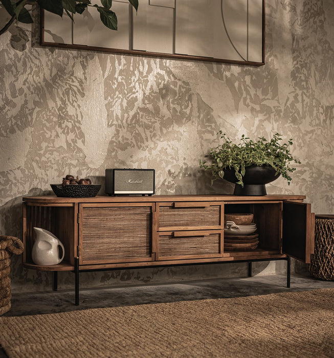 Coco Dresser 2 Doors 2 Drawers 2 Open Racks