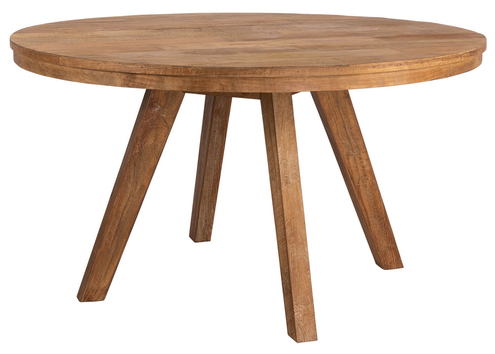 Tradition Ronde Eettafel - 140 cm - Gerecycled Teakhout