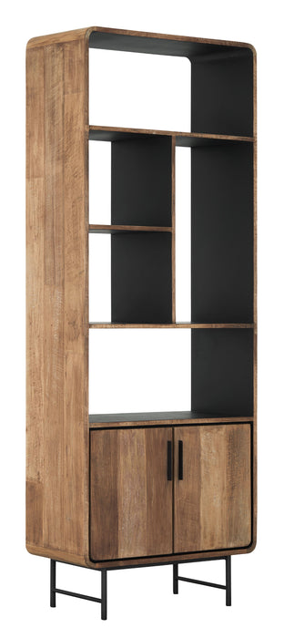 Bookcase Evo - Boekenkast met 2 deuren en 5 open vakken