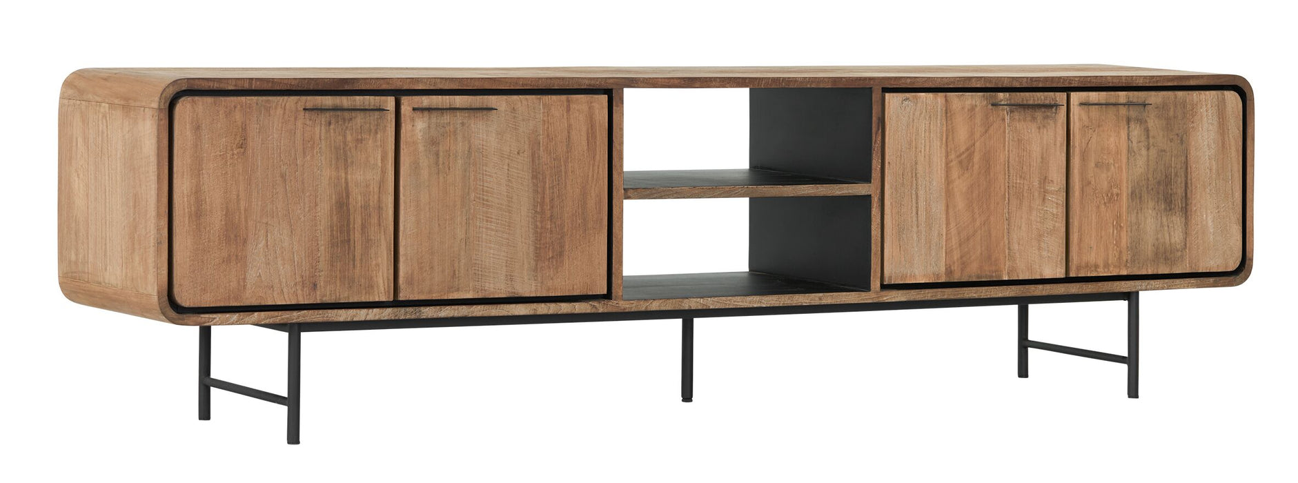 TV stand Evo large, 4 doors, 2 open racks