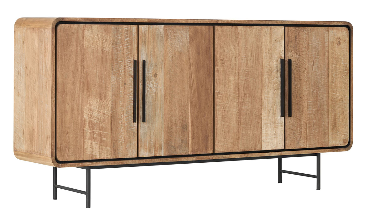 Dressoir Evo - 4 Deurs - Gerecycled Teakhout