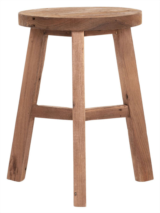 Stool Easy round - Teakhouten kruk