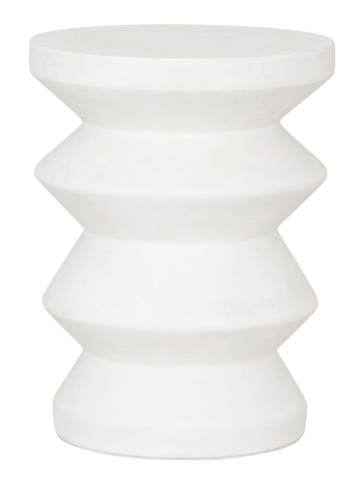 Zig Zag Kruk Wit