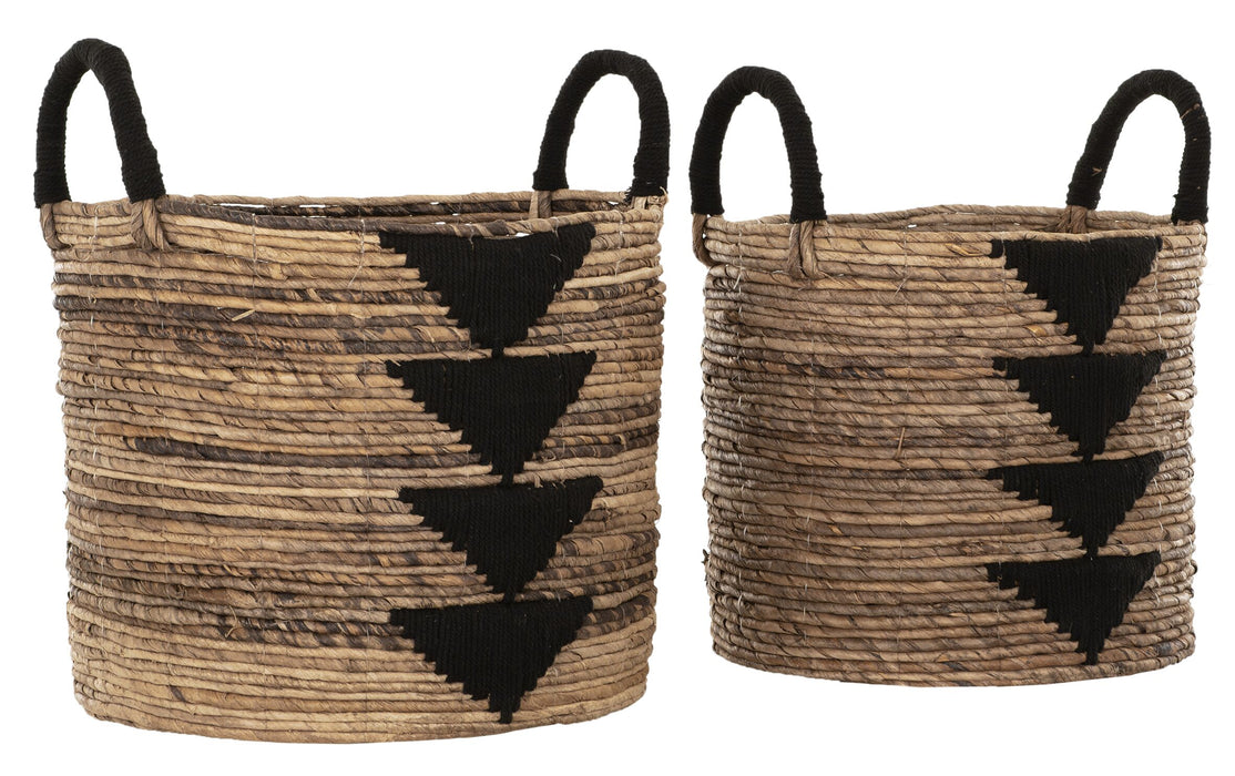Basket Lima black, set of 2