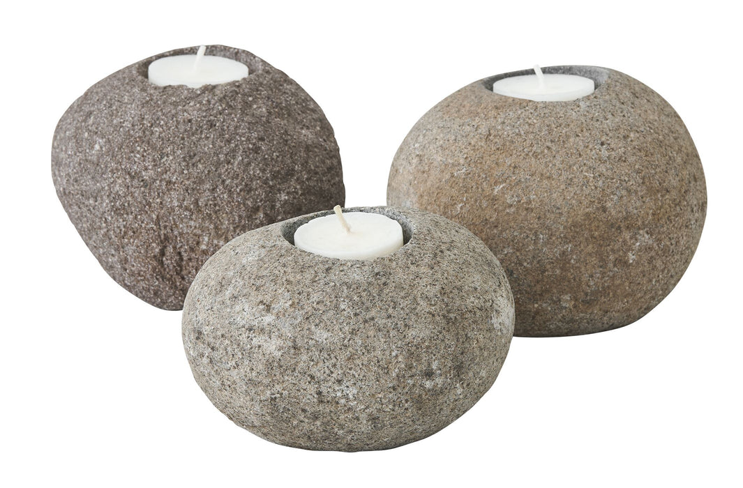 Riverstone kaarshouders (set van 3)