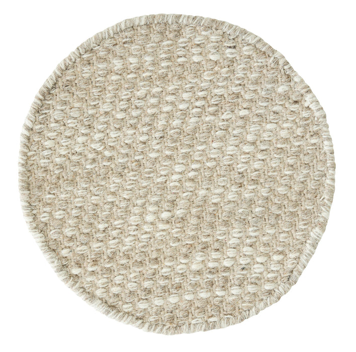 Asuri Rond Vloerkleed - Zand - Ø200 cm