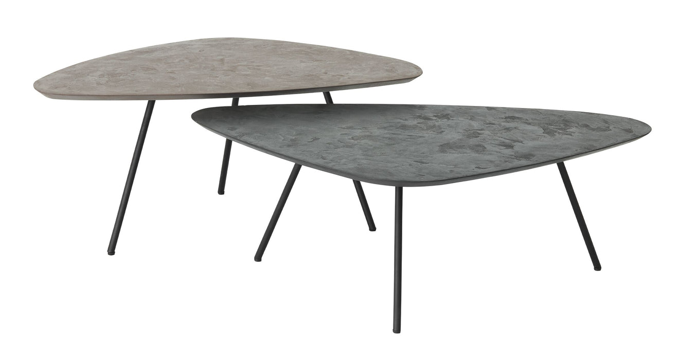 Coffee table Plectro Earth, set of 2