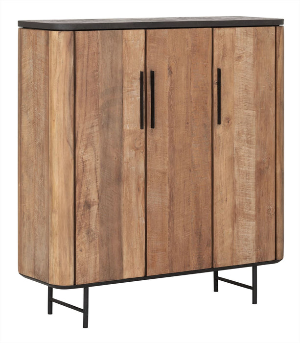 Soho Cupboard - 3 Deurs - Teak & Mortex