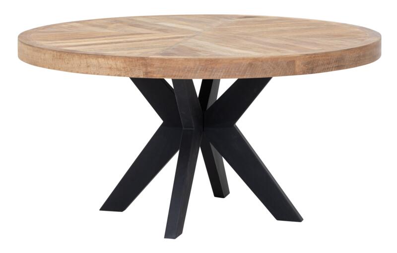Einstein Ronde Eettafel - Gerecycled Teakhout
