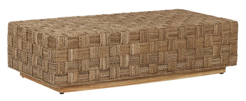 Abaca Salontafel met Schaakbord - Rechthoekig