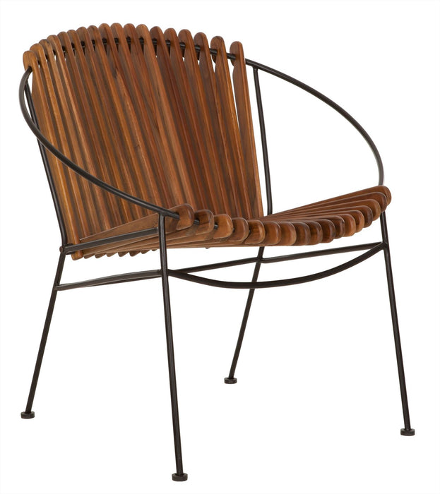 Portofino Lounge Chair - Teakhout & Metaal