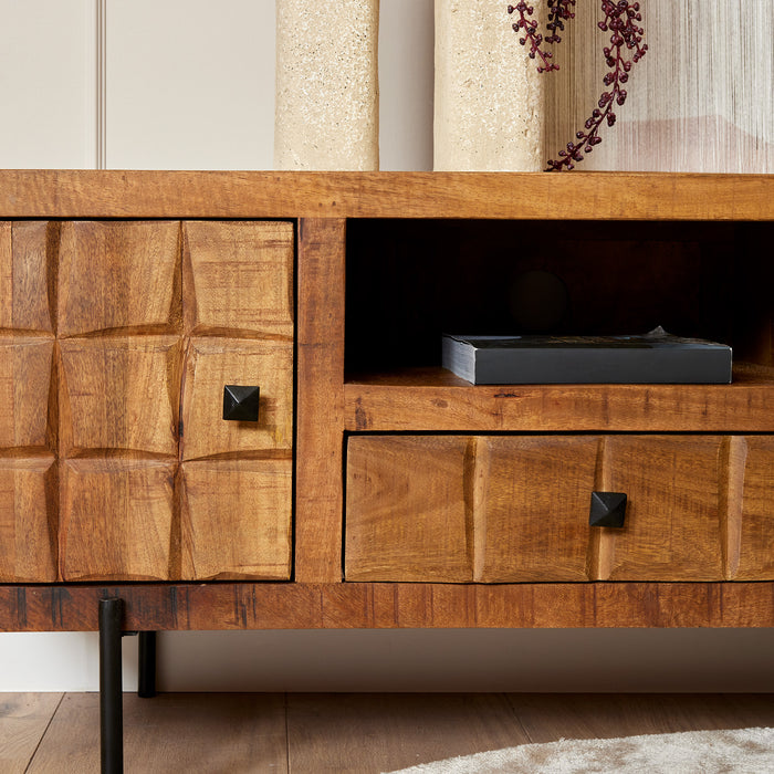 Tv-meubel Brandy - 120 cm - Mangohout