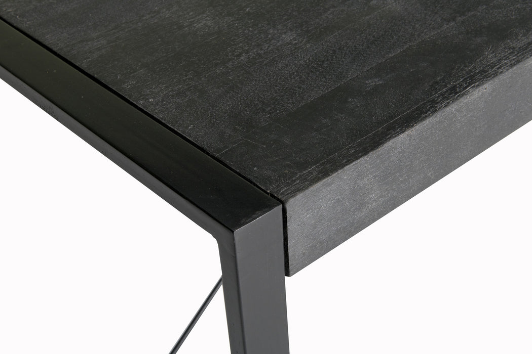 Norris Eettafel - Zwart Mangohout - 200x100 cm