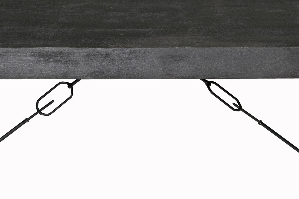 Norris Eettafel - Zwart Mangohout - 200x100 cm