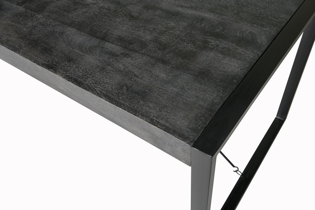 Norris Eettafel - Zwart Mangohout - 200x100 cm