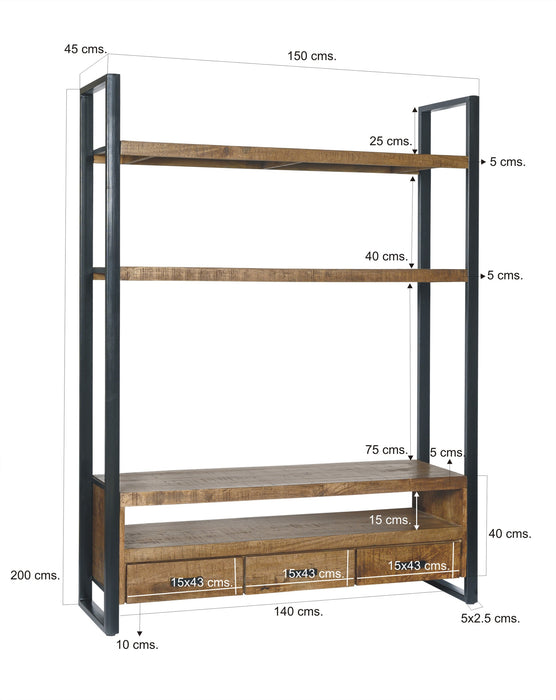 Livingfurn Nairobi High TV-meubel 150 cm