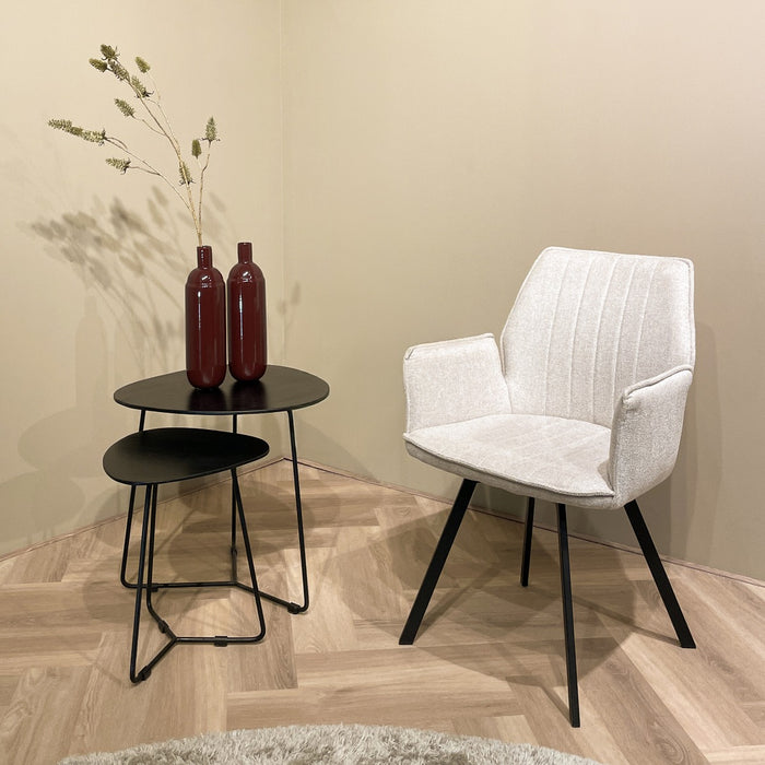 Louise Eetkamerstoel - Beige | Livingfurn