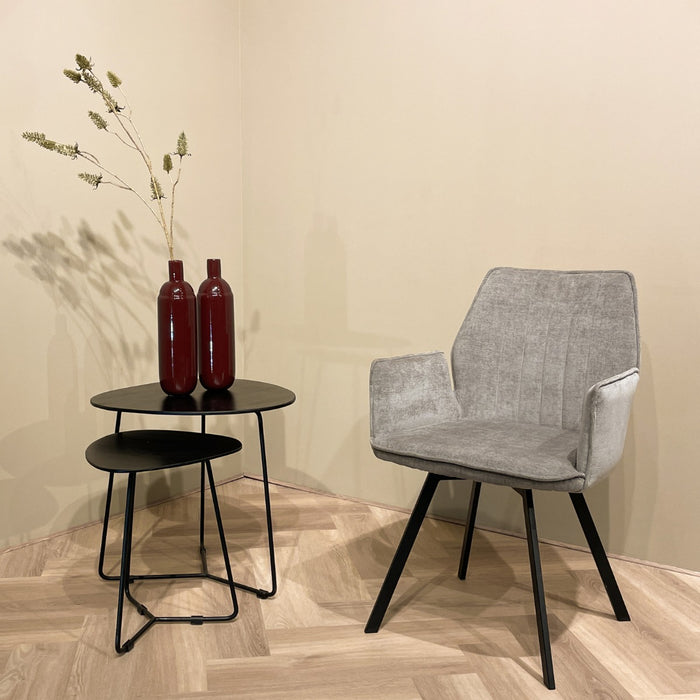 Louise Eetkamerstoel - Grijs - Livingfurn