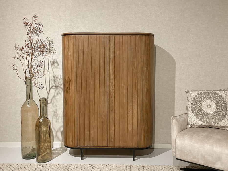 Noor Kast - 150cm - Mangohout & Staal