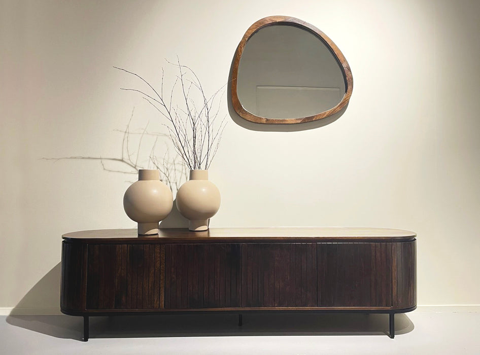 Noor Walnut Kast 170cm | Mangohout & Afgelakt | Livingfurn