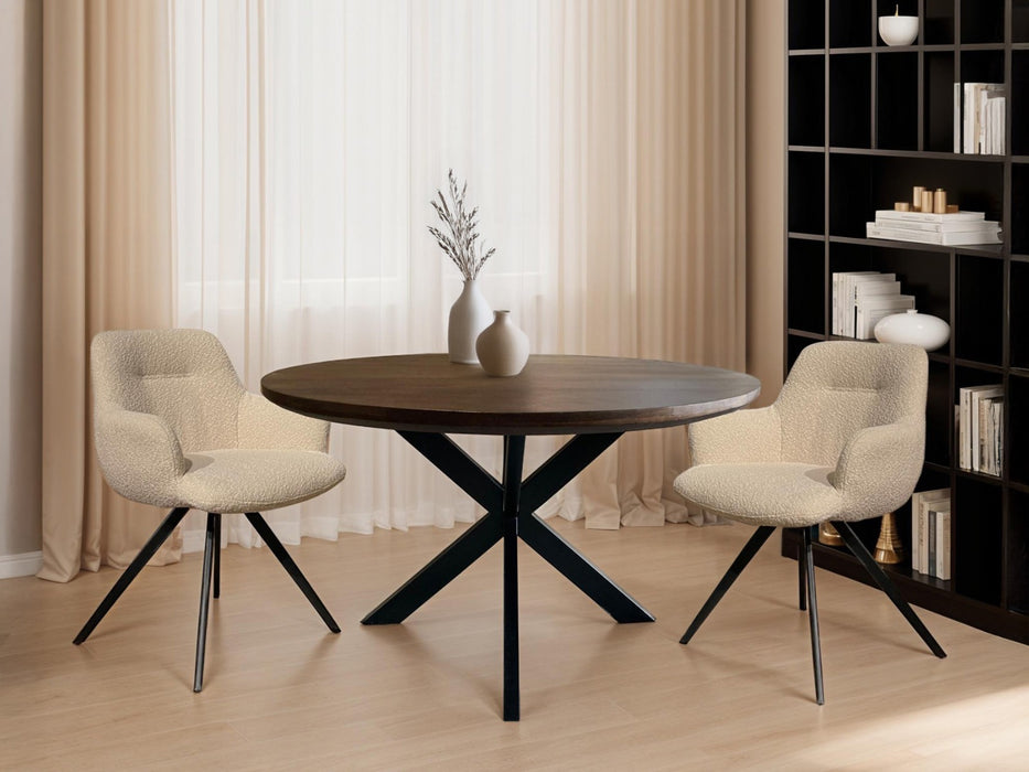Jesper Ronde Eettafel - Bruin - 130cm