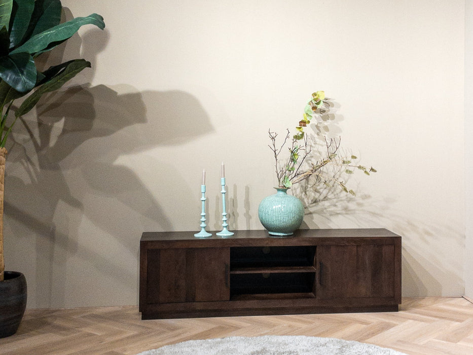 Jaxx Brown Kast - Zwart Mangohout - 150cm